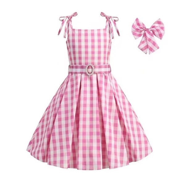 NWOT Girl's Barbie costume Size 140 9/10 Years With Accessories - Picture 1 of 15